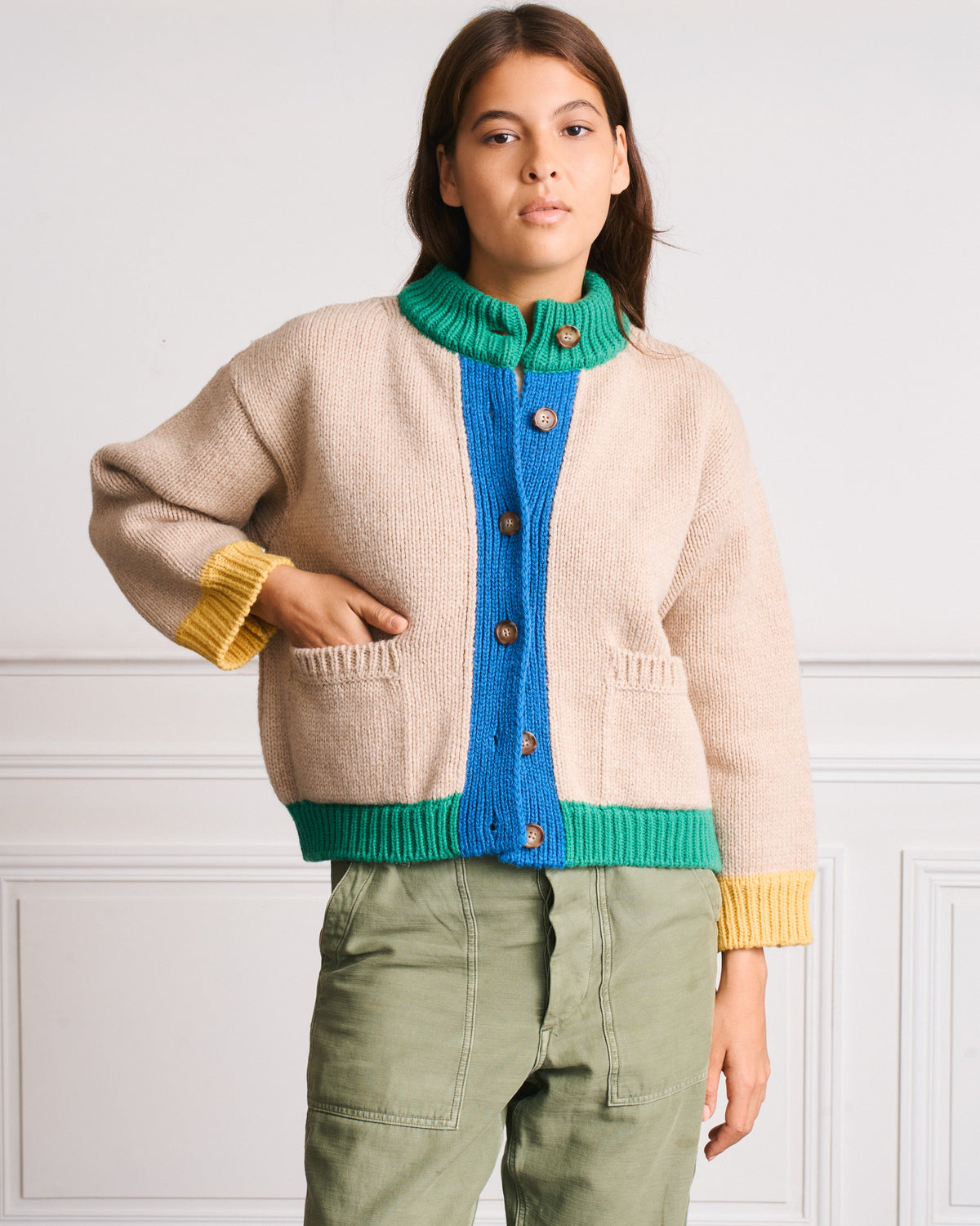Merci - Cardigan Flora - Ecru Multi - 1