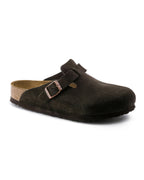 Birkenstock - Sabots Boston Suede Lit De Pied Souple - Mocha - 1