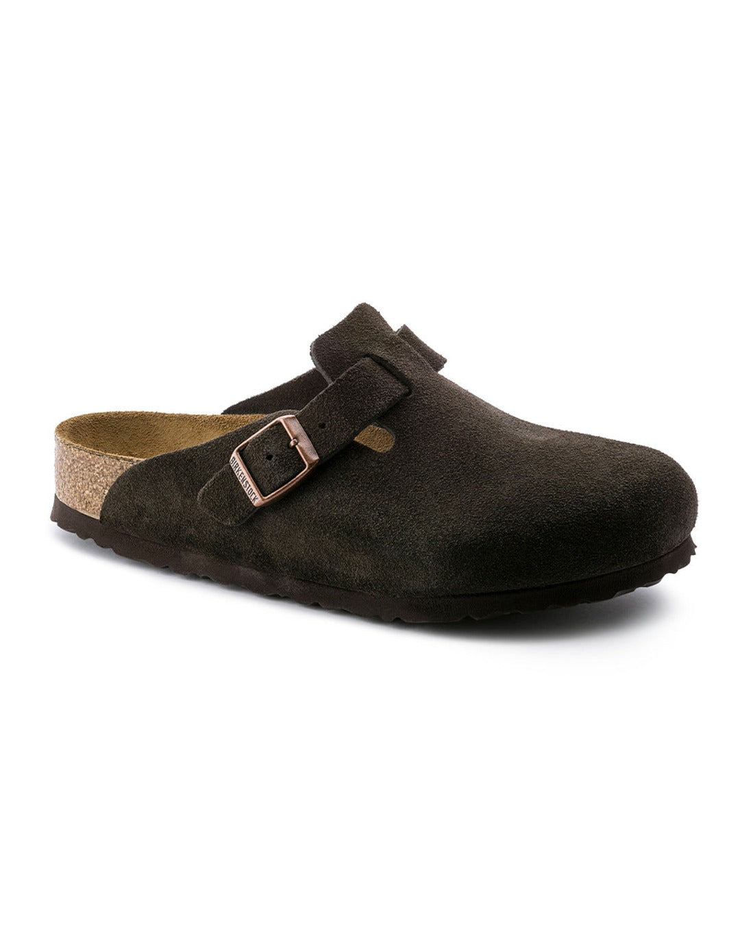 Birkenstock - Sabots Boston Suede Lit De Pied Souple - Mocha - 1