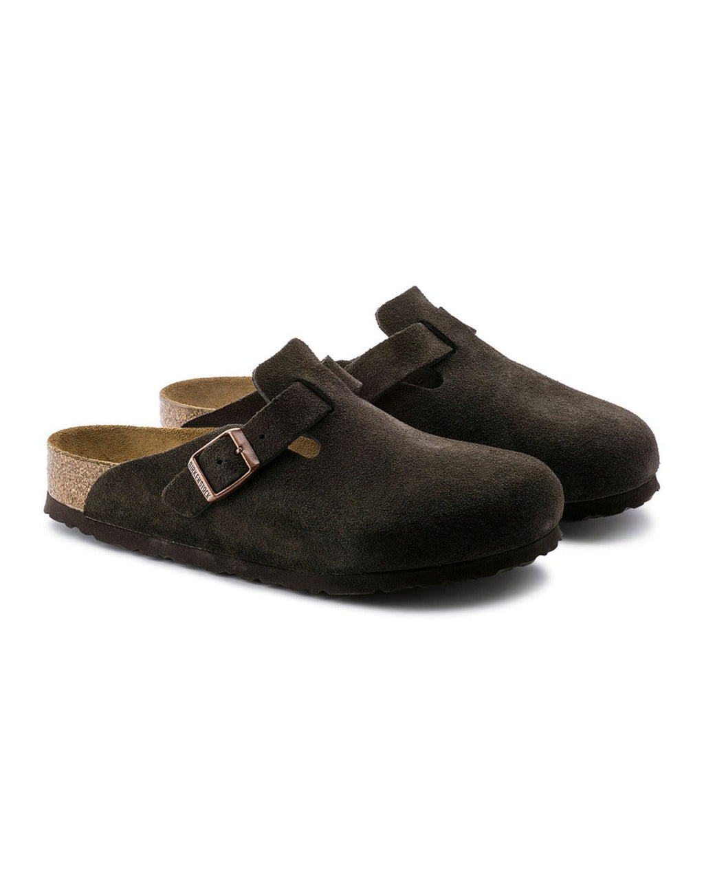 Birkenstock - Sabots Boston Suede Lit De Pied Souple - Mocha - 2