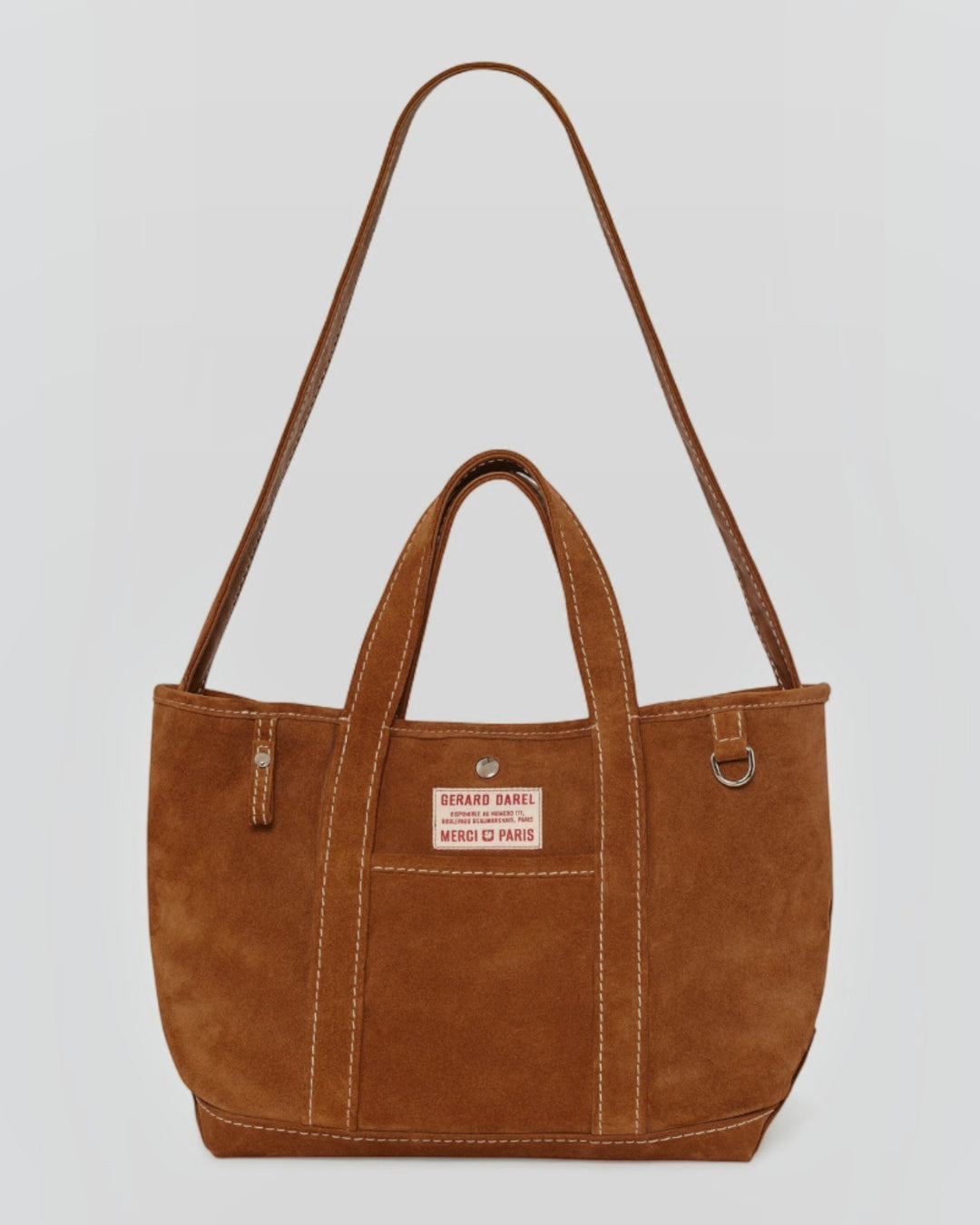 Merci x Gerard Darel - Candide Medium Merci Daim - Marron - 1