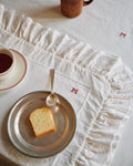 Merci - Set de table en lin brodé - 02 Œillet - 1