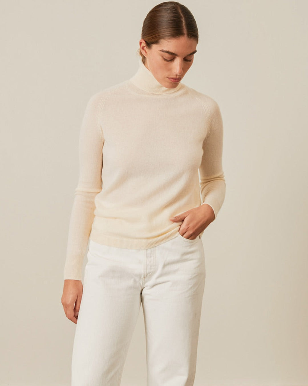 Merci - Pull en cachemire - Alix Écru - 2