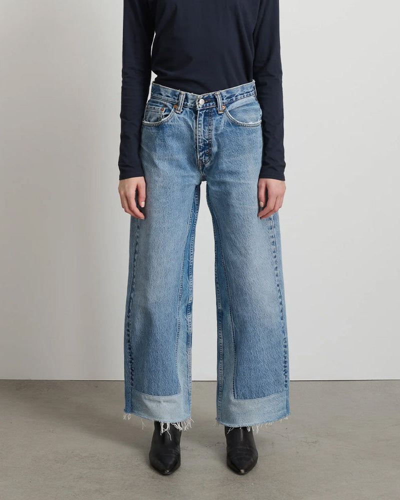 B Sides - Jeans Reworked Culotte - Vintage Indigo - 1