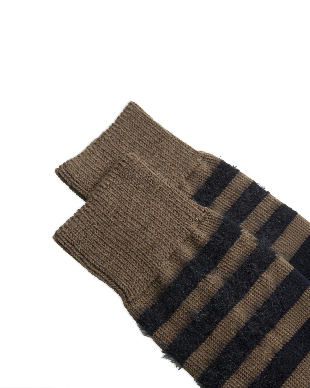 Ant45 - Chaussettes Elodie Rayées - Marron - 2