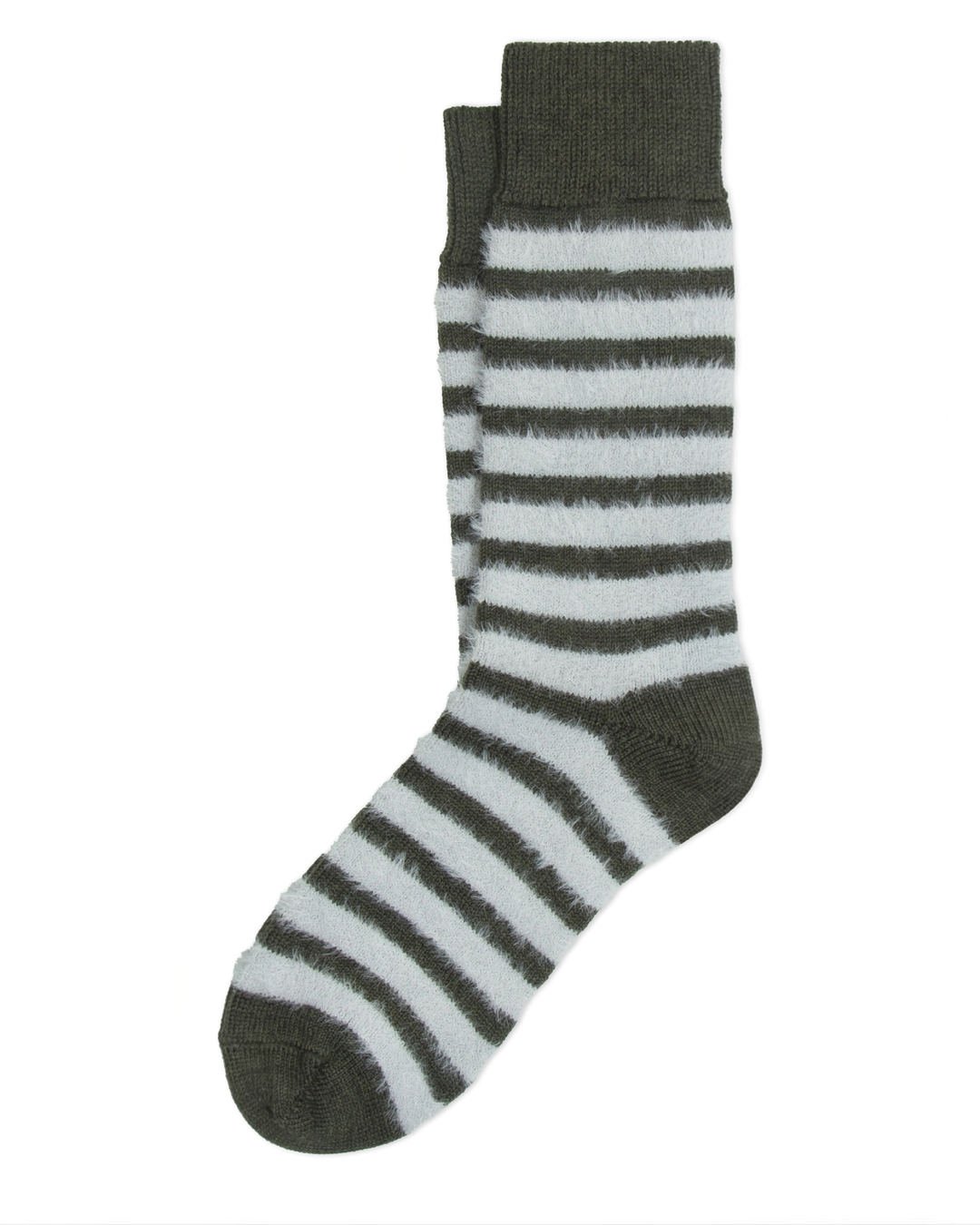 Ant45 - Chaussettes Elodie Rayées - Vert - 1