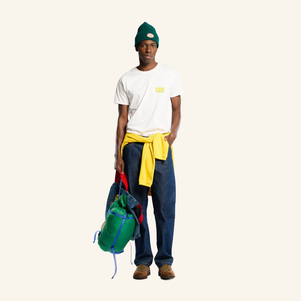Au Vieux Campeur - Congés Payés - T-Shirt Manches Courtes Tentes - Blanc - 2