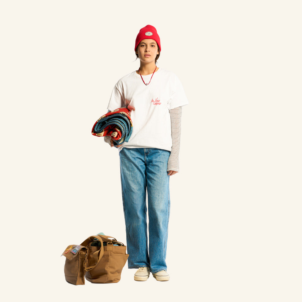 Au Vieux Campeur - Congés Payés - T-Shirt Manches Courtes Chaise De Camping - Blanc - 2