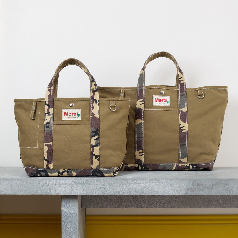 Merci - Cabas Candide en canvas - Camo - 1